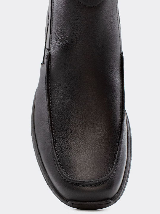 Leder Schwarz Herrenstiefel Anatomisch