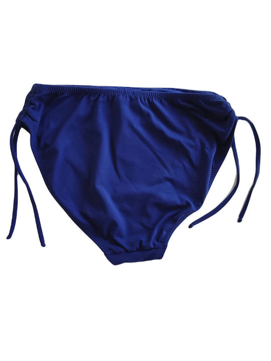 Crool Bikini Slip Hohe Taille Blue