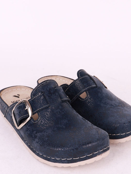 Comfort Way Shoes Anatomisch Clogs Blau