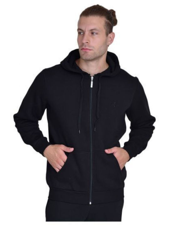 Target Herren Sweatshirt Jacke mit Kapuze Schwarz