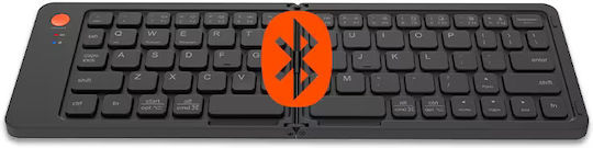 Meetion MT-BTK001 Ασύρματο Bluetooth Πληκτρολόγιο Αγγλικό US