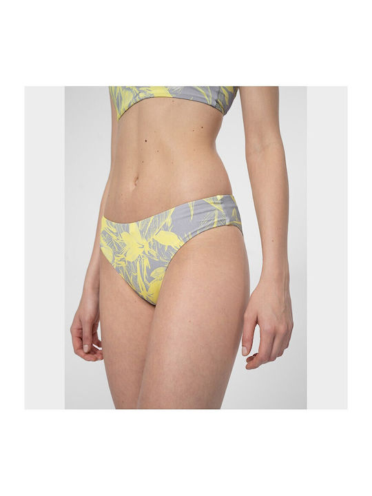 Set Bikini Cu Un Umăr Galben