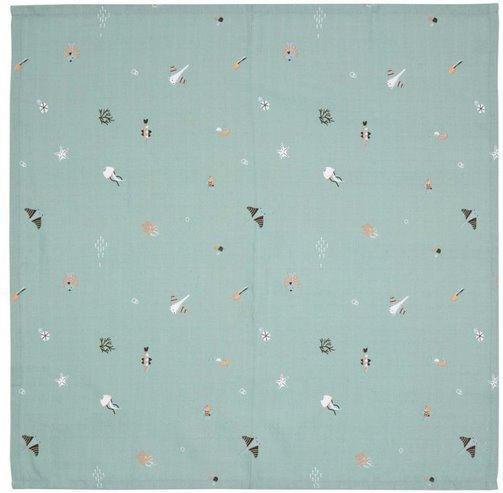 Bebejou Ocean Vibes Kuscheldecken Grün 70x70cm. 3Stück