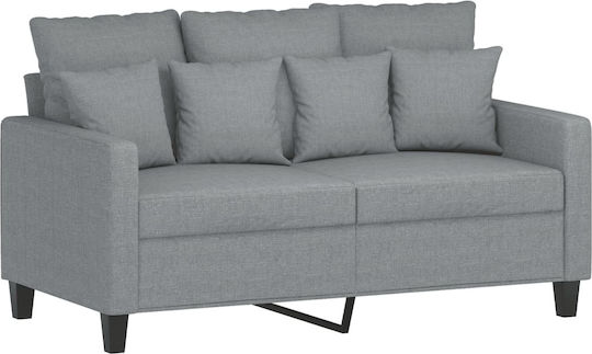 Living Room Furniture Set 3-Seater & 2-Seater & Armchair & Stool Gray
