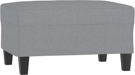 Living Room Furniture Set 3-Seater & 2-Seater & Armchair & Stool Gray