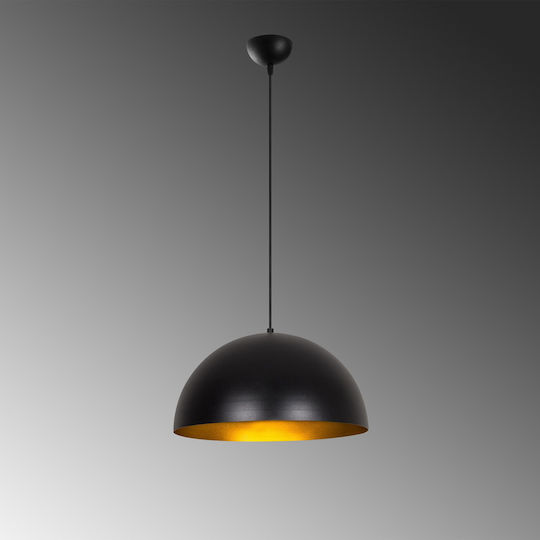 Asir Group Sivani Mr Lumină Suspendată Neagră cu Dulie E27 40x40x116cm