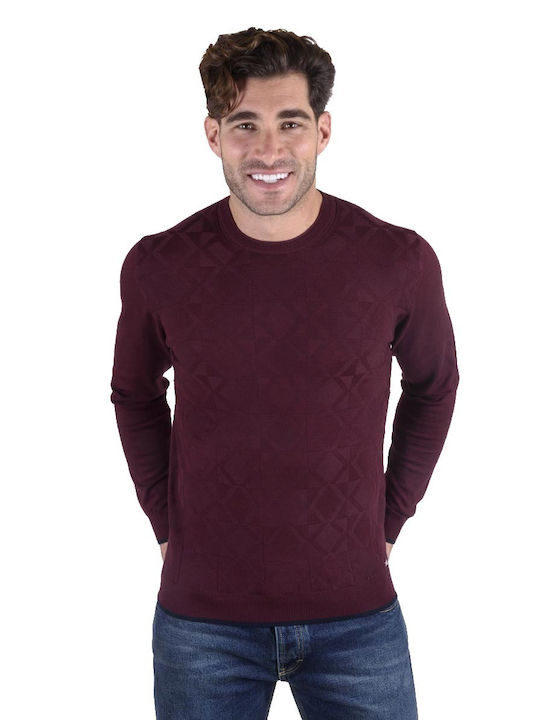 Markup Men's Long Sleeve Blouse Bordeaux