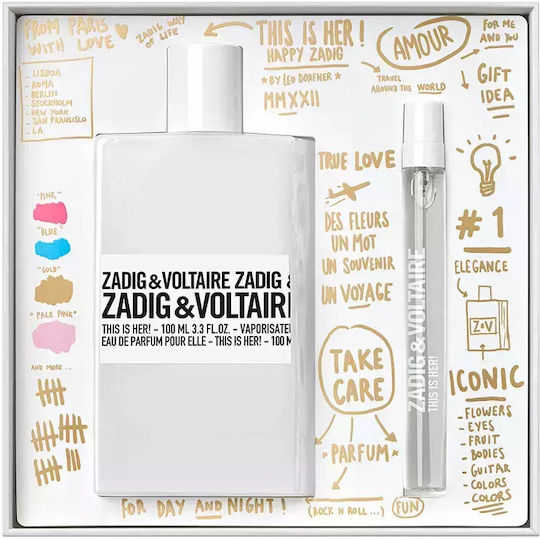 Zadig & Voltaire This is Her! Set pentru femei cu Eau de Parfum 2buc