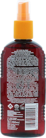 Malibu Αδιάβροχο Αντηλιακό Λάδι για το Σώμα SPF15 σε Spray 200ml