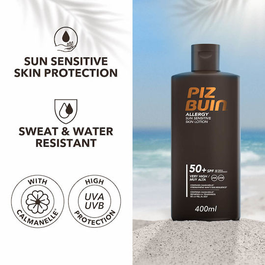 Piz Buin Allergy Αδιάβροχη Αντηλιακή Λοσιόν Σώματος SPF50 με Χρώμα 200ml