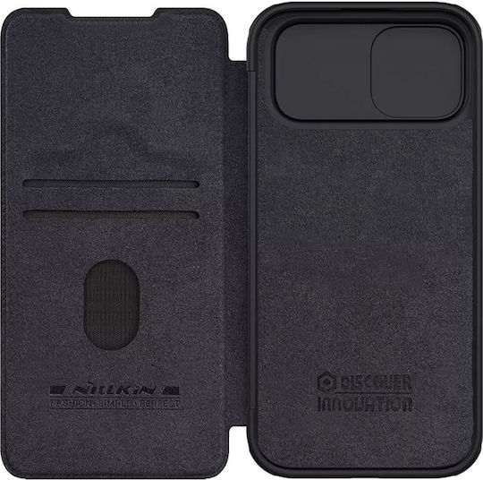 Nillkin Qin Pro Back Cover Leather Black (iPhone 15)