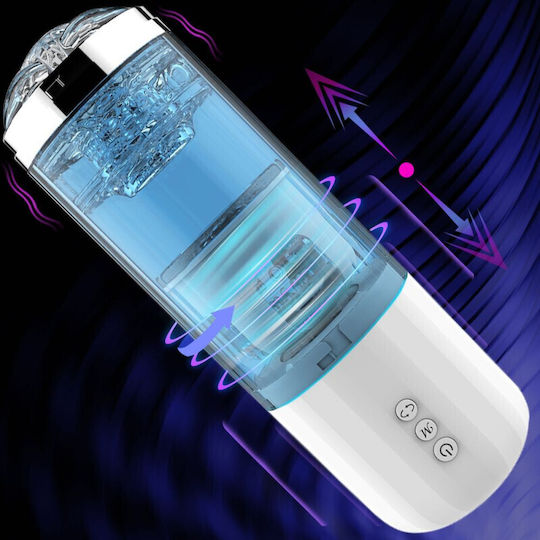 Lilo USB Electric Penis Lengthening Suction Pump - Masturbator Rechargeable Waterproof with 10 Vibration Modes Masturbator with Vibration Black