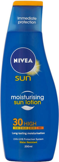 Nivea Protect & Moisture Αδιάβροχη Αντηλιακή Κρέμα Σώματος SPF30 200ml