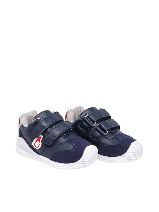 SmartKids Kids Sneakers with Scratch Navy Blue