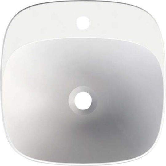 Scarabeo Moon 42 R Countertop Sink Porcelain 42x42x42cm White