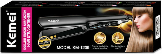 Kemei KM-1209 Πρέσα Μαλλιών με Κεραμικές Πλάκες 55W