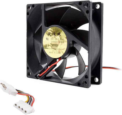 63034 Case Fan 80mm με Σύνδεση 3-Pin