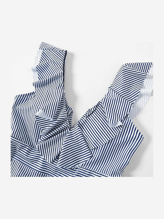 iEFiEL Kinder Badeanzug Einteilig White - Blue