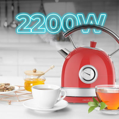 Cecotec Thermosense 420 Vintage Бойлер 1.8лт 2200W Червен