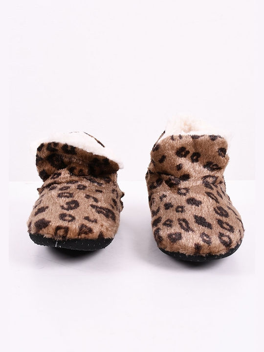 Oemen Kids Slippers Boots Brown