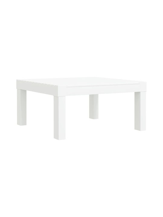 Sunbed Single Plastic with Cushion White 65x65x32cm.