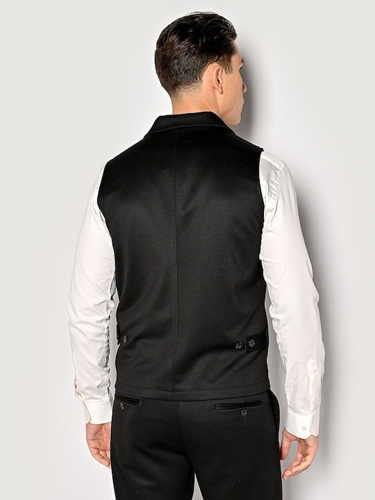 Men's Vest Slim Fit Black