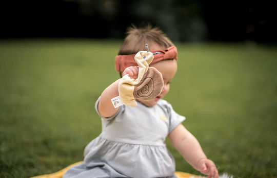 Tikiri Baby-Windel Snail Mit Crinkle Beige