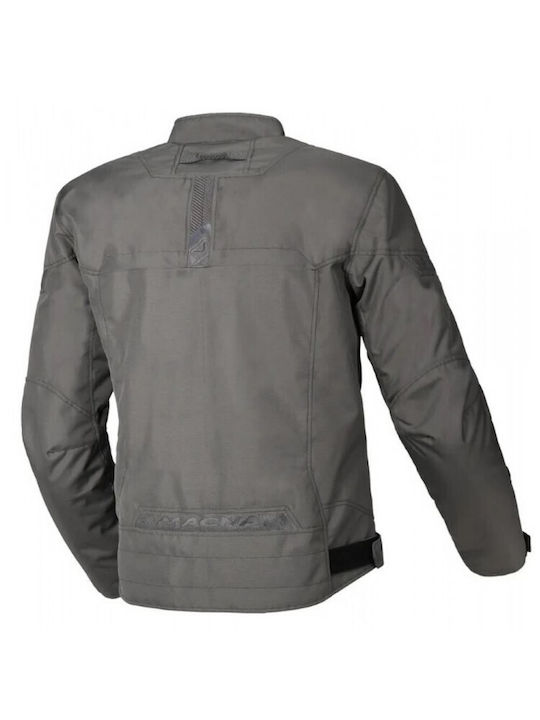 Macna Raptor Winter Leather Men's Riding Jacket Waterproof Gray