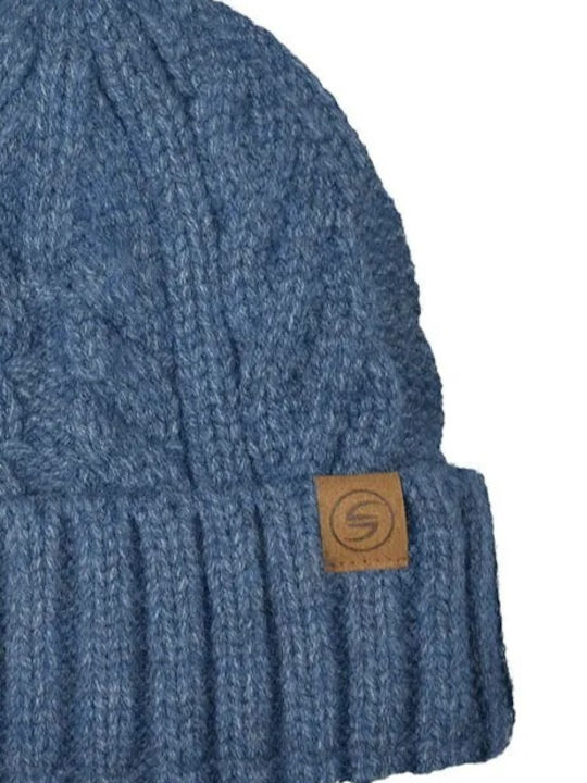 Beanie Beanie Knitted in Blue color