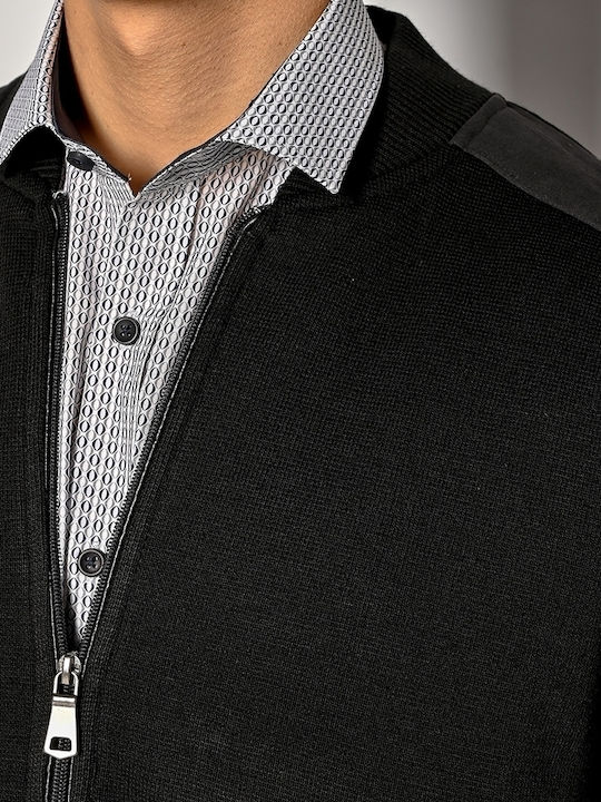 Men's Knitted Cardigan Black
