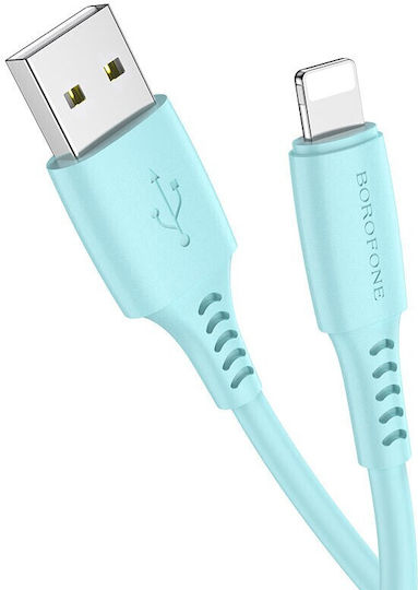 Borofone BX40 Regular USB-A la Cablu Lightning Multicolor 1m 30τμχ (29922)