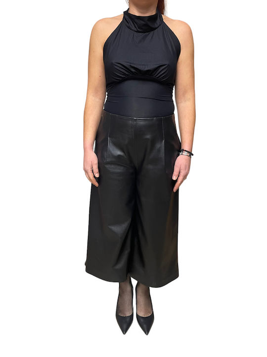MARKOS LEATHER Women's Culottes with Zip black