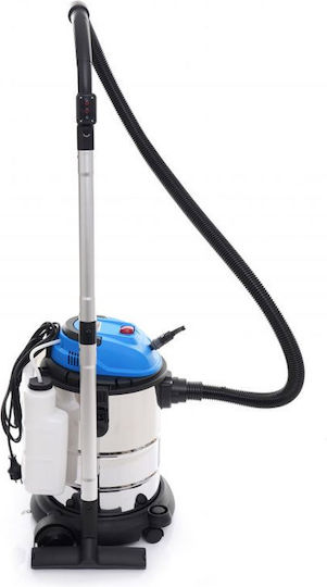 Kraft World Kd473 Aspirator Umed Uscat 1600W Cu Recipient Inox 24L Argintiu