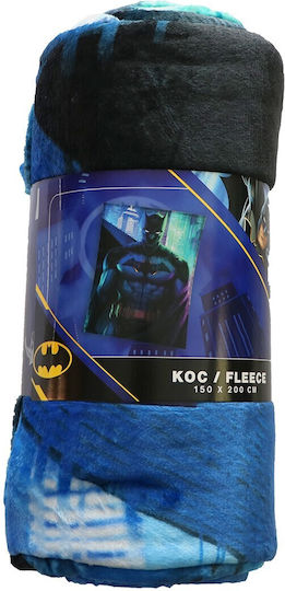 Dc Comics Blanket Fleece Blue 150x200cm