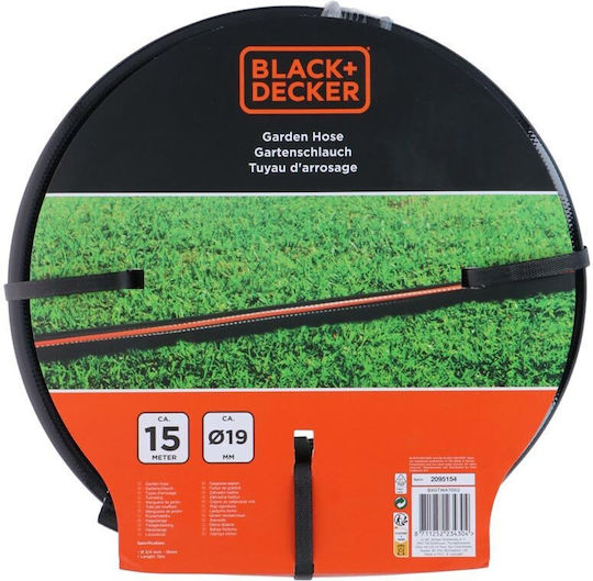 Black & Decker Garden Hose Pipe Set 3/4" 15m
