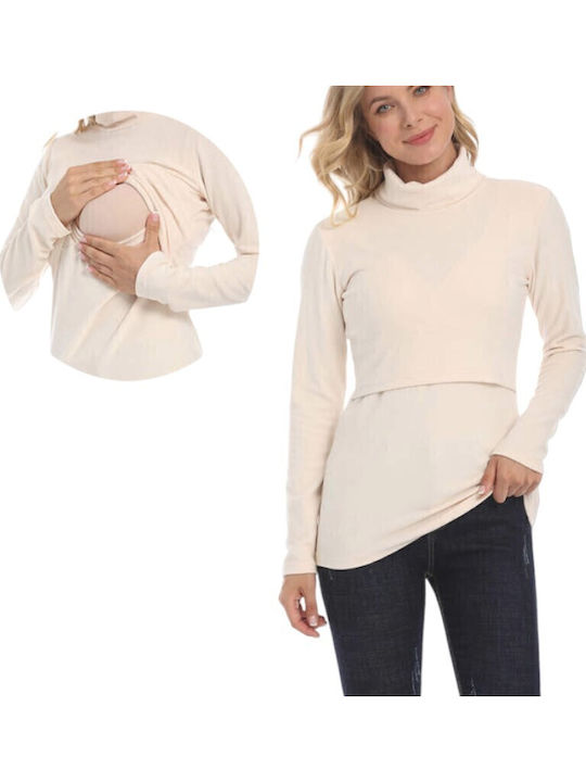Queen Mother Top Maternity Tops άσπρη