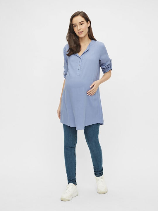 Mamalicious Hemd Schwangerschafts-Tops blue