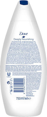 Dove Deeply Nourishing Baie cremoasă (1x750ml) 750ml