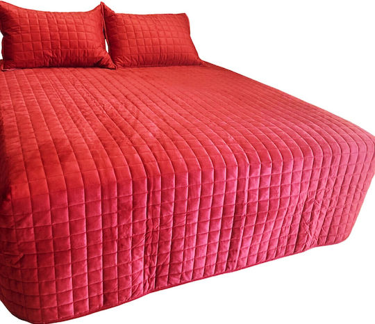Decotelia Module Cuvertură Extra-dublu Roșu 220x240cm 3buc