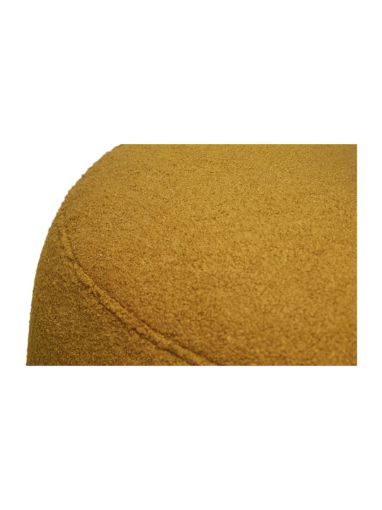 Bean Bag Stool Poof Yellow 50x50x35cm