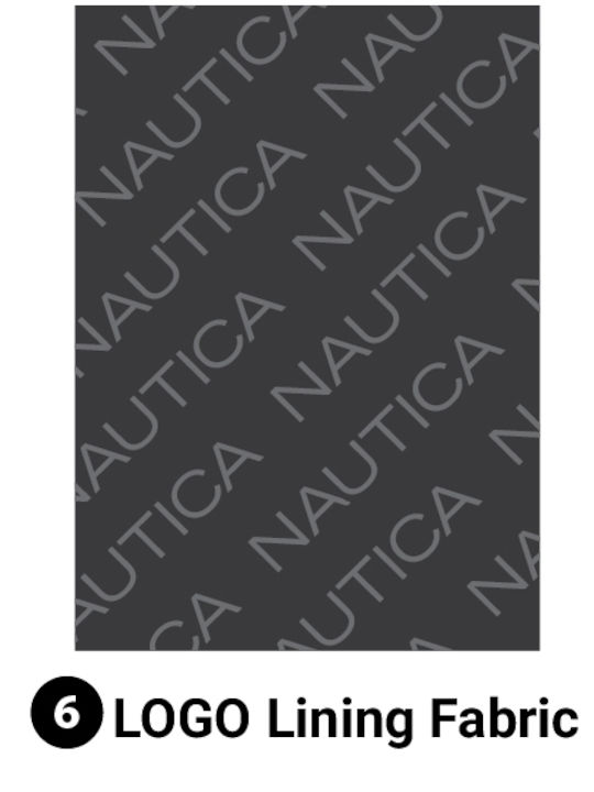 Nautica Cabin Hard Gray Suitcase with 4 Wheels Height 55cm