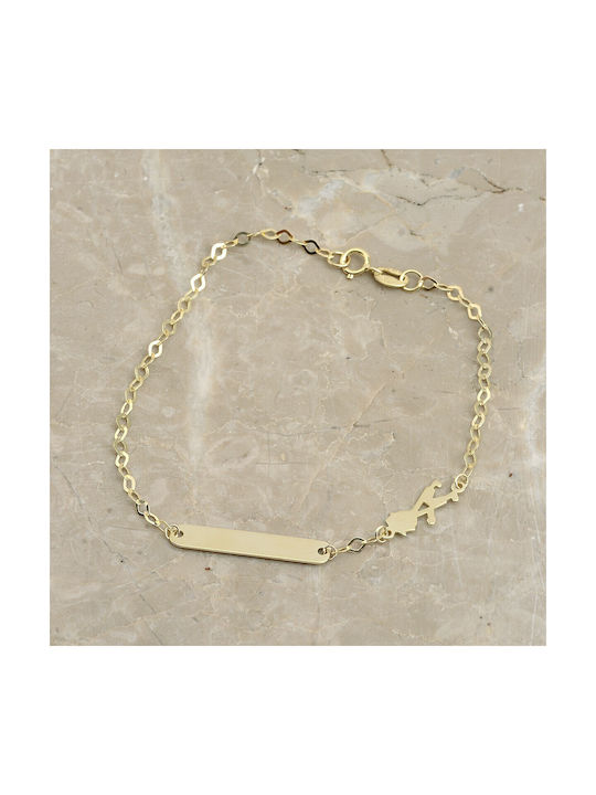 CHILDREN'S GOLDEN ID K9 CODE: 501021 Crown Without Engraving Name