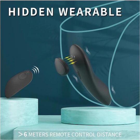 Tardenoche Mini Vibrator for Couples with Remote Control 9.3cm Black