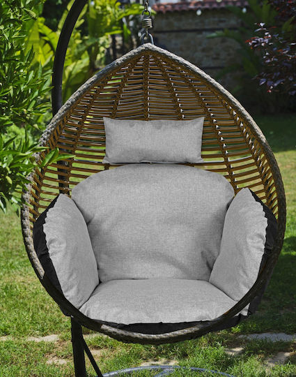 BB-Shop Pernă Swing Cushion De Grădină Cu Spătar Gri 112x113cm Waterproof