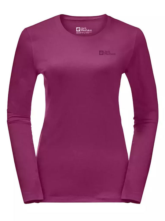 Jack Wolfskin Sky Thermal Damen Thermo Langarmshirt Lila