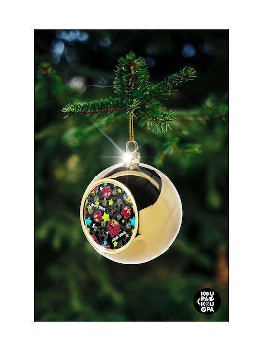 Angry Christmas Bird Ornament Black