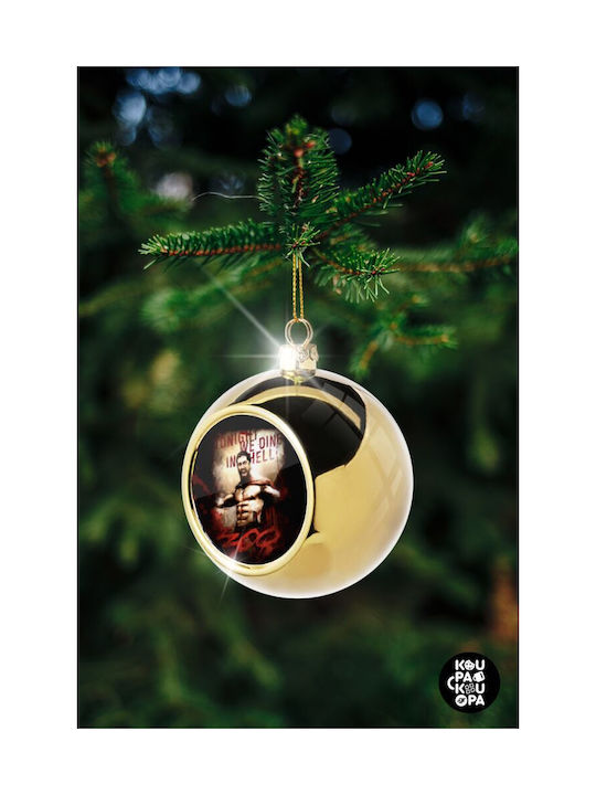 300 Tonight We Dine In Hell! Weihnachtshänger Kugel Ornament Gold