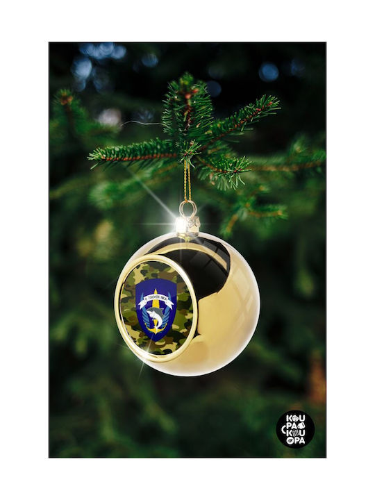 Ο Τολμών Νικά Christmas Ball Ornament Gold