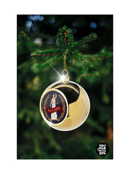 Θέμιδα Christmas Ball Ornament Gold