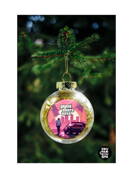 Gta (grand Theft Auto) Weihnachtshänger Kugel Ornament Plastik Durchsichtig 8cm